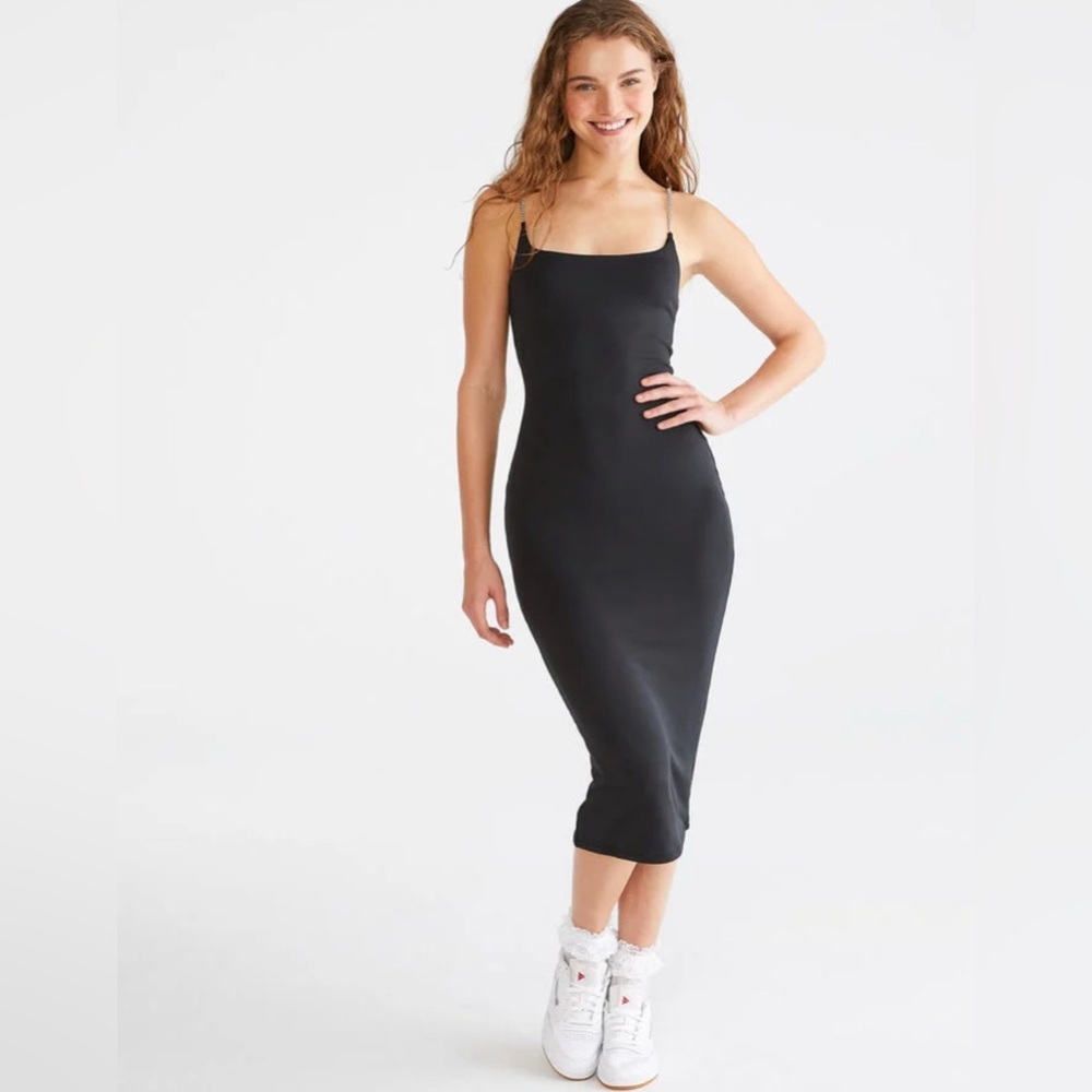 Aeropostale MIDI Bodycon dress with rhinestone strap